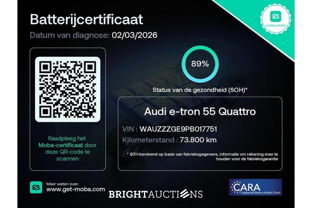 Audi e-tron 55 S edition Quattro 95 kWh 408pk 2022 (Origineel-NL), S-713-BN