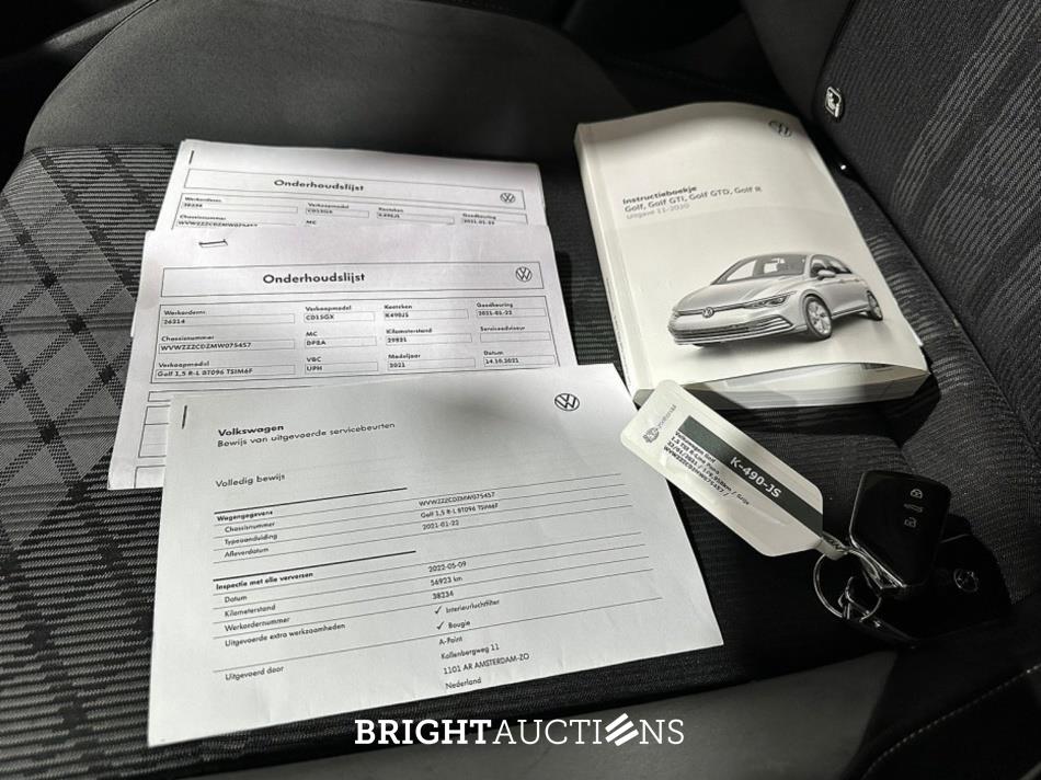 Volkswagen Golf 1.5 TSI R-Line 131pk 2021 (Origineel-NL), K-490-JS