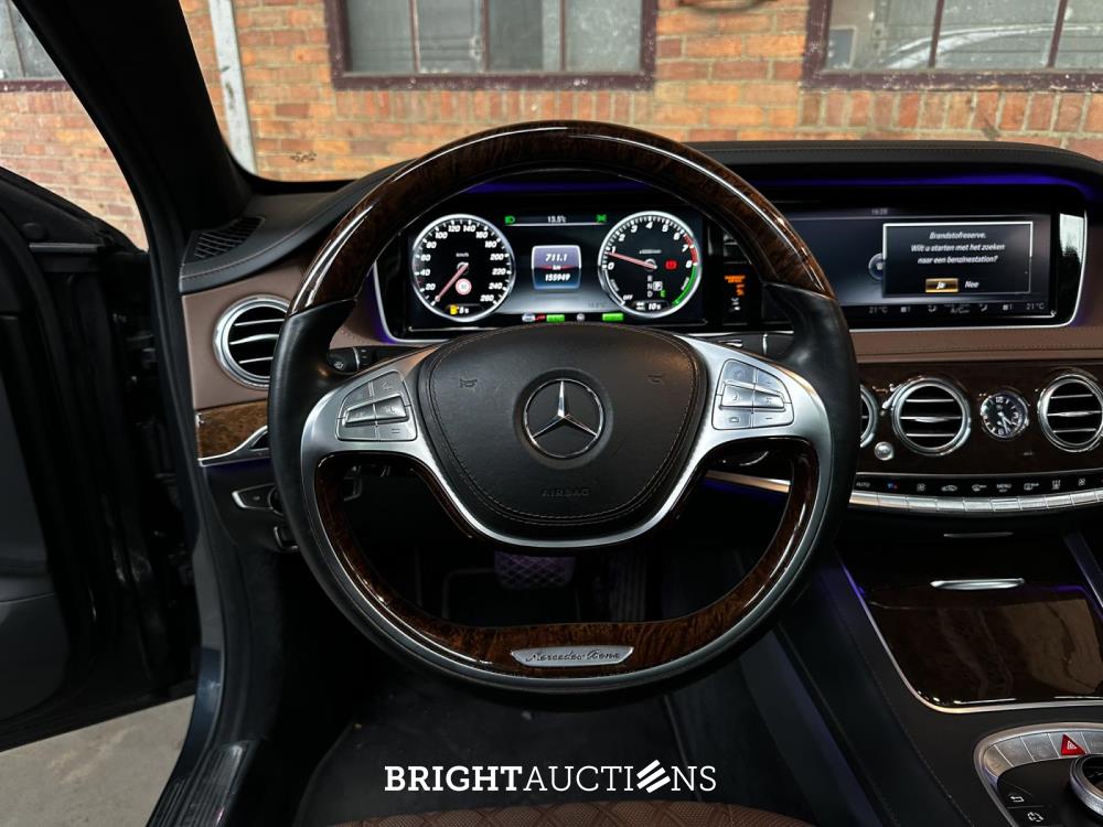 Mercedes-Benz S500 Lang 3.0 V6 Plug-In Hybrid 442pk 2015 (Origineel-NL) S-Klasse W222, GB-681-G
