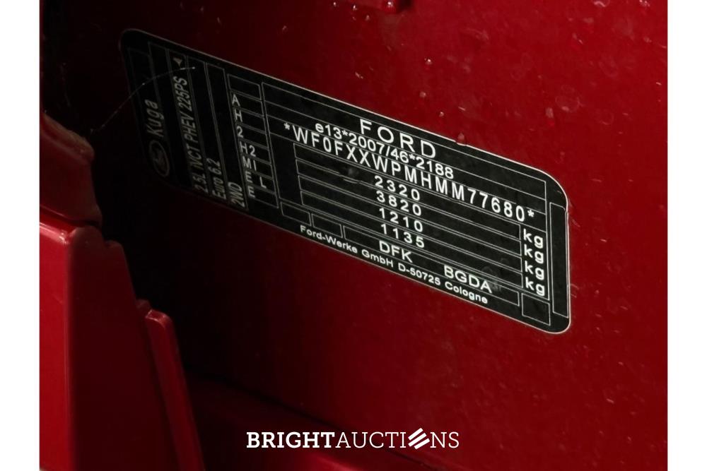 Ford Kuga PHEV Vignale 2.5 261pk 2021 (Origineel-NL), L-878-FX