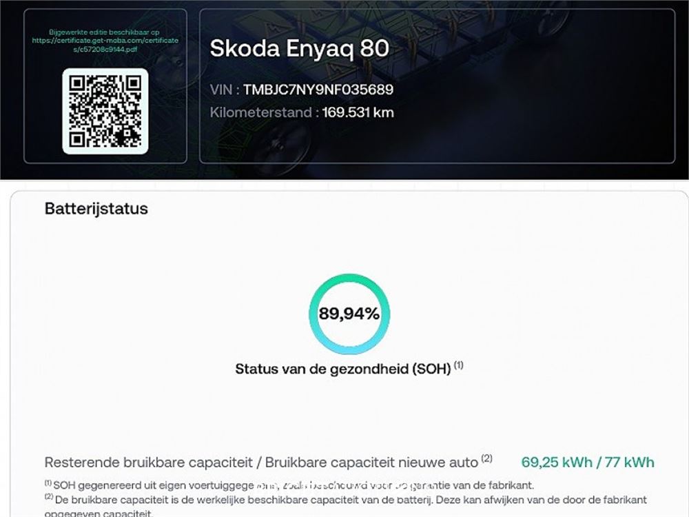 Škoda Enyaq 80 Sportline 2022 (Origineel-NL), P-520-KD