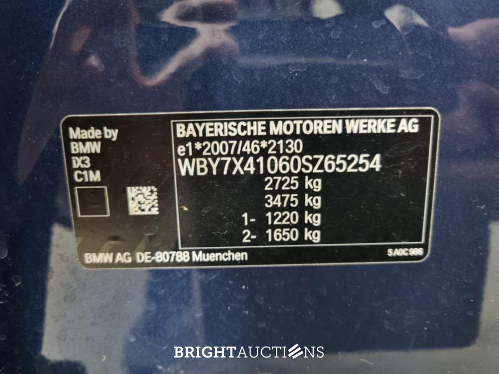 BMW iX3 High Executive 80 kWh 286pk 2021 (Origineel-NL), L-755-VH