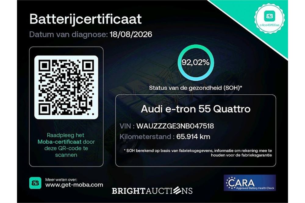 Audi e-tron 55 Advanced edition Plus Quattro 95 kWh 2022 (Origineel-NL), R-406-DL