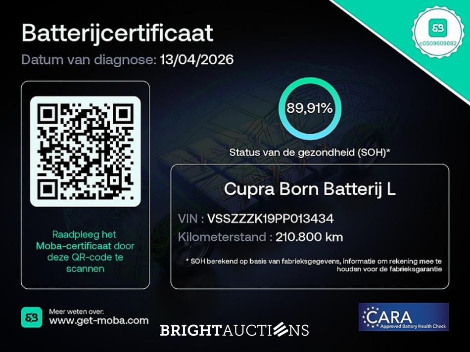 CUPRA Born Adrenaline 62 kWh 231pk 2022 (Origineel-NL), R-675-ZN