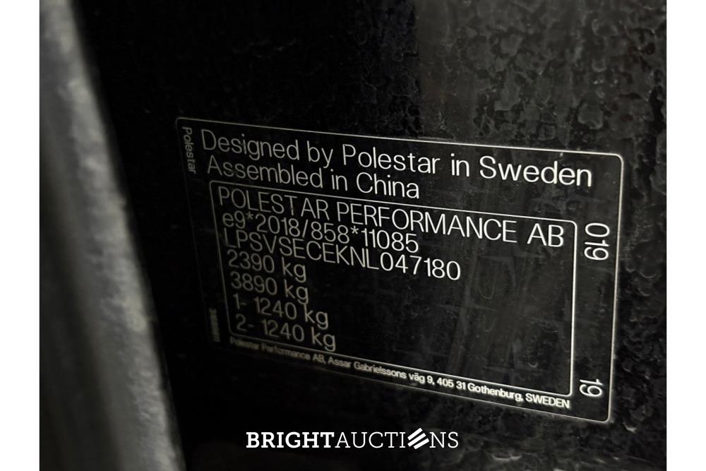 Polestar 2 Standard Range Single Motor 63 kWh 224pk 2021 (Origineel-NL), L-683-ZT