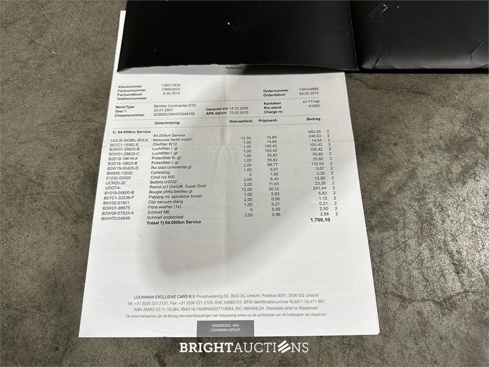 Bentley Continental GTC 6.0 W12 560pk 2012 (Origineel-NL), 47-TT-NB