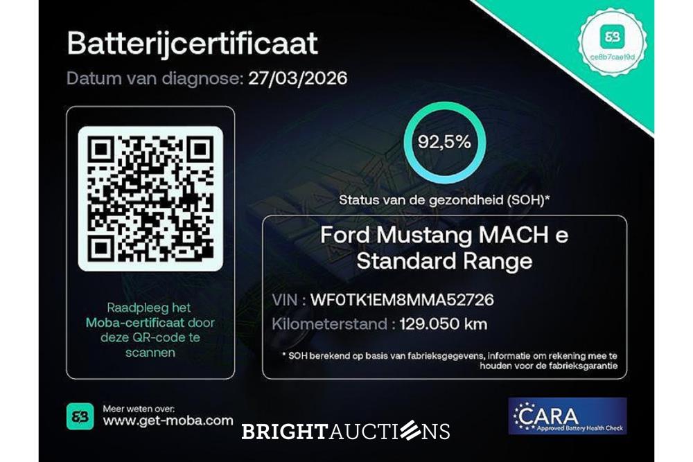 Ford Mustang RWD 75 kWh 2022 (Original-NL), P-598-LD