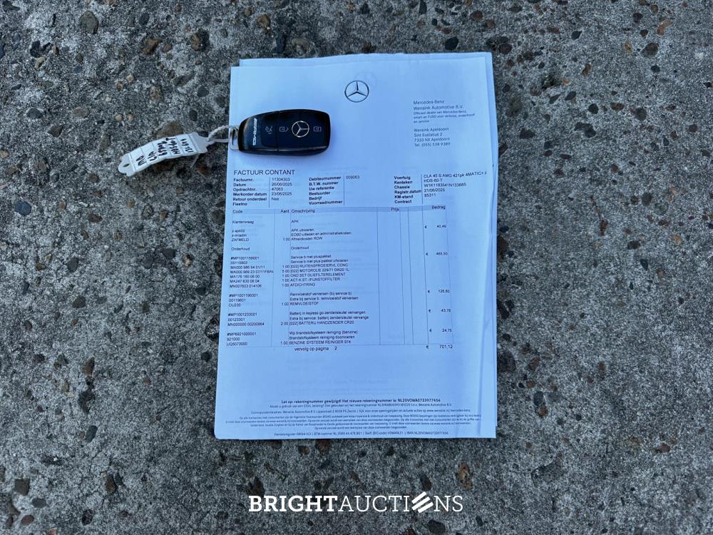Mercedes-Benz CLA45 S 4Matic+ Premium Plus CLA-klasse 421pk 2020, NL-Kenteken