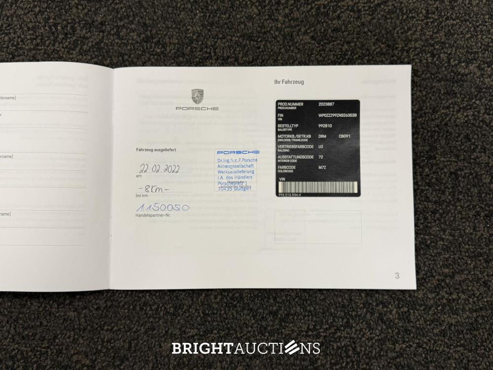 Porsche 911 GT3 992 4.0 510pk Sport-Chrono 2022, X-836-VV