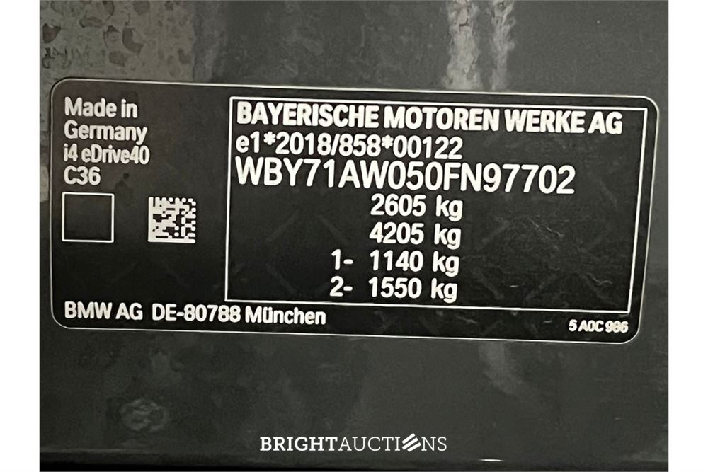 BMW i4 eDrive40 High Executive 84 kWh 2022 (Origineel-NL), R-423-VB