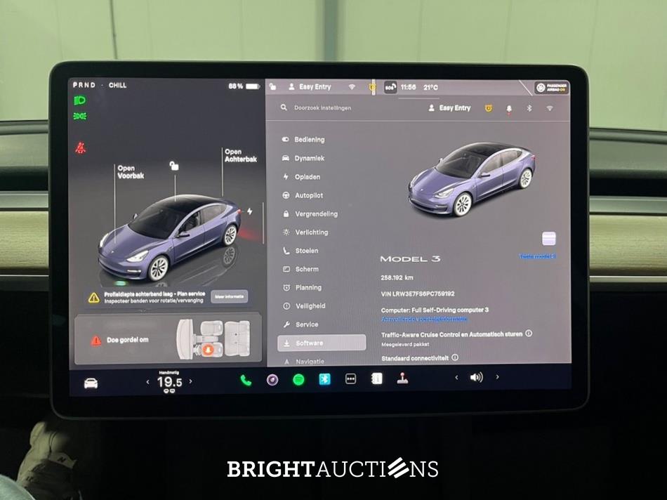Tesla Model 3 Standard RWD Plus 60 kWh 238pk 2023 (Origineel-NL), S-225-TN