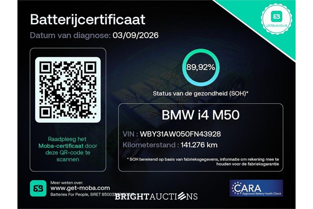 BMW i4 M50 High Executive 84 kWh 2022 (Origineel-NL), R-544-HL
