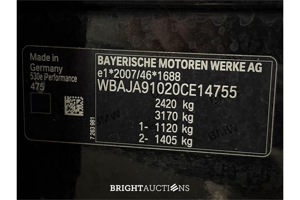 BMW 530e iPerformance eDrive Edition 296pk 2021 (Origineel-NL) 5-Serie, K-207-JG