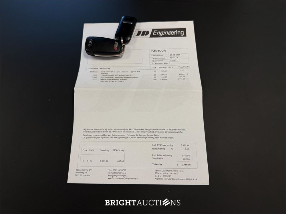 Audi RS3 Sportback 2.5 TFSI Quattro Pro Line Plus 367pk 2015, RG-769-N