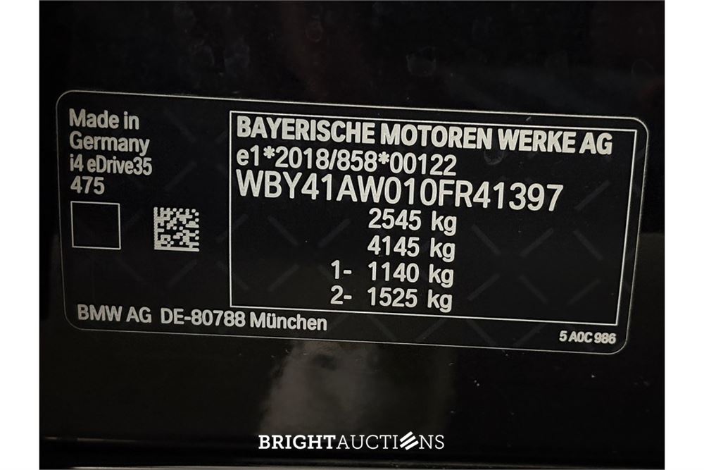 BMW i4 eDrive35 70 kWh 2023 (Origineel-NL), X-963-DD