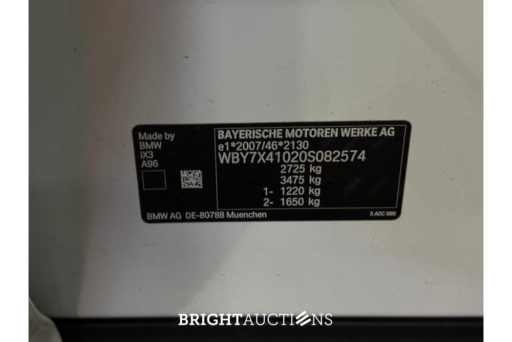 BMW iX3 Executive 80 kWh 286pk 2021 (Origineel-NL), L-873-ZT
