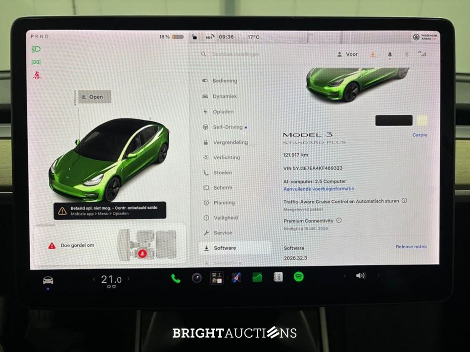 Tesla Model 3 Standard RWD Plus 60 kWh 238pk 2019 (Origineel-NL), G-097-DX
