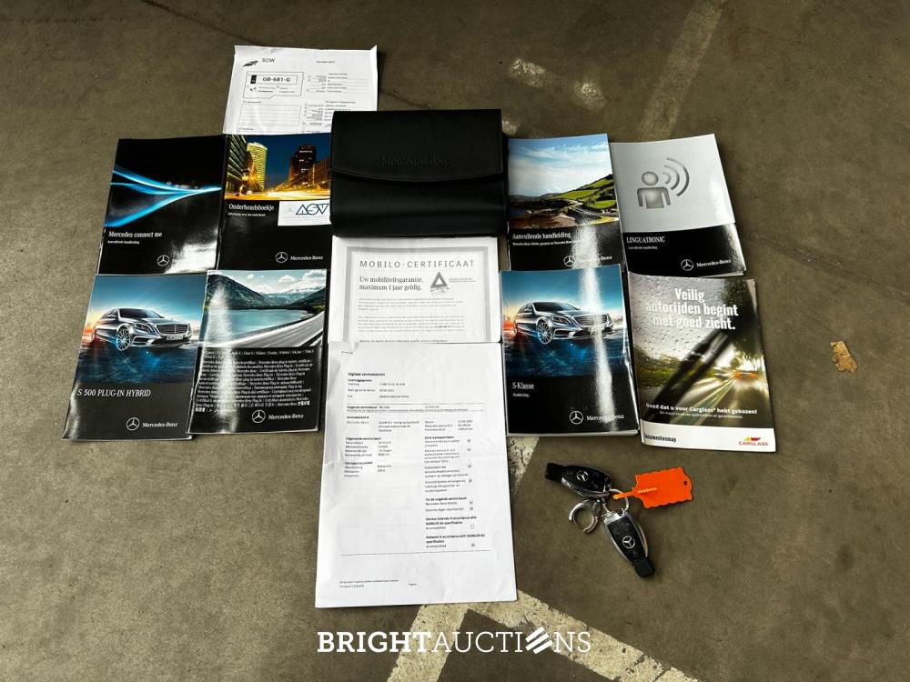 Mercedes-Benz S500 Lang 3.0 V6 Plug-In Hybrid 442pk 2015 (Origineel-NL) S-Klasse W222, GB-681-G
