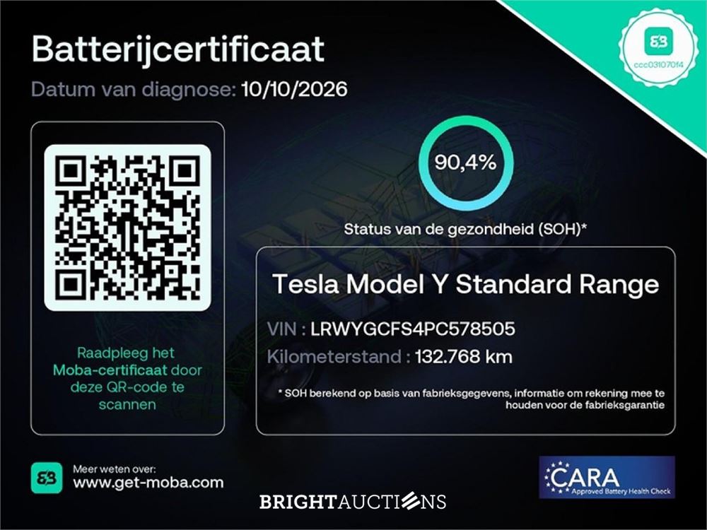 Tesla Model Y RWD 58 kWh 2022 (Origineel-NL), R-194-TR