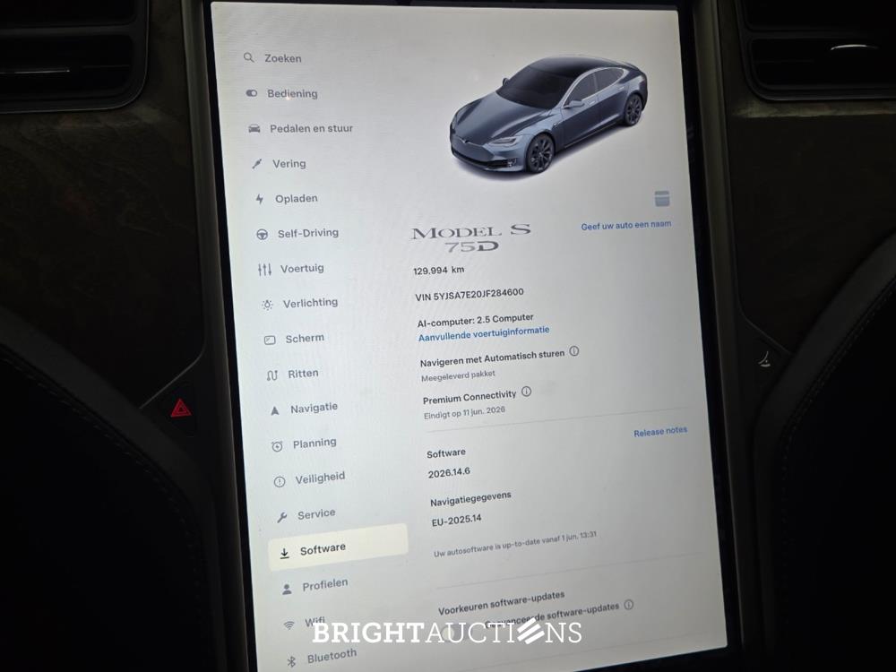 Tesla Model S 75D Base 333pk 2018 (Origineel-NL), XF-904-Z