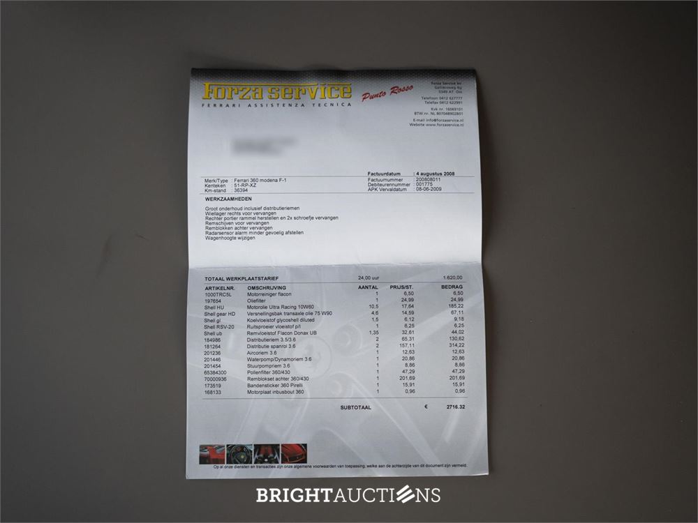 Ferrari 360 3.6 V8 Modena F1 400pk 1999, 51-RP-XZ