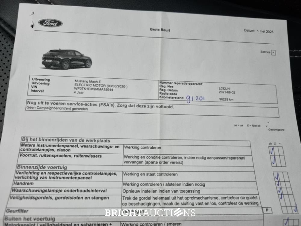 Ford Mustang Mach-E RWD 75 kWh 258pk 2021 (Origineel-NL), L-032-JH