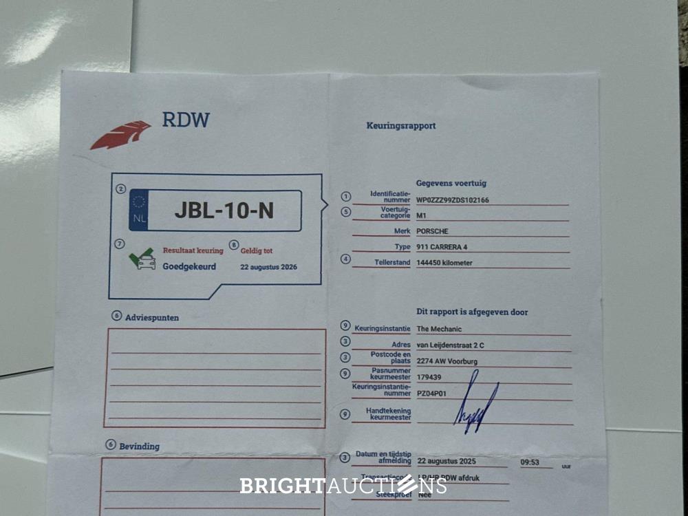 Porsche 911 991 Carrera 4 3.4 V6 Coupe 349pk 2013, JBL-10-N