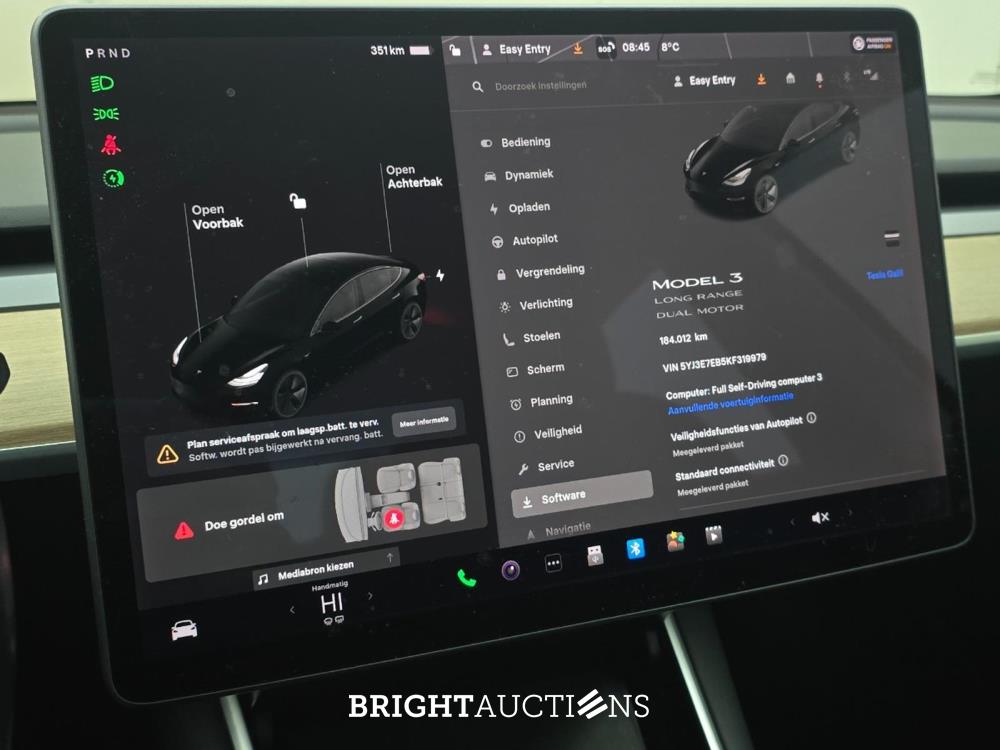 Tesla Model 3 Long Range AWD 75 kWh 351pk 2019 (Origineel-NL), ZJ-755-N