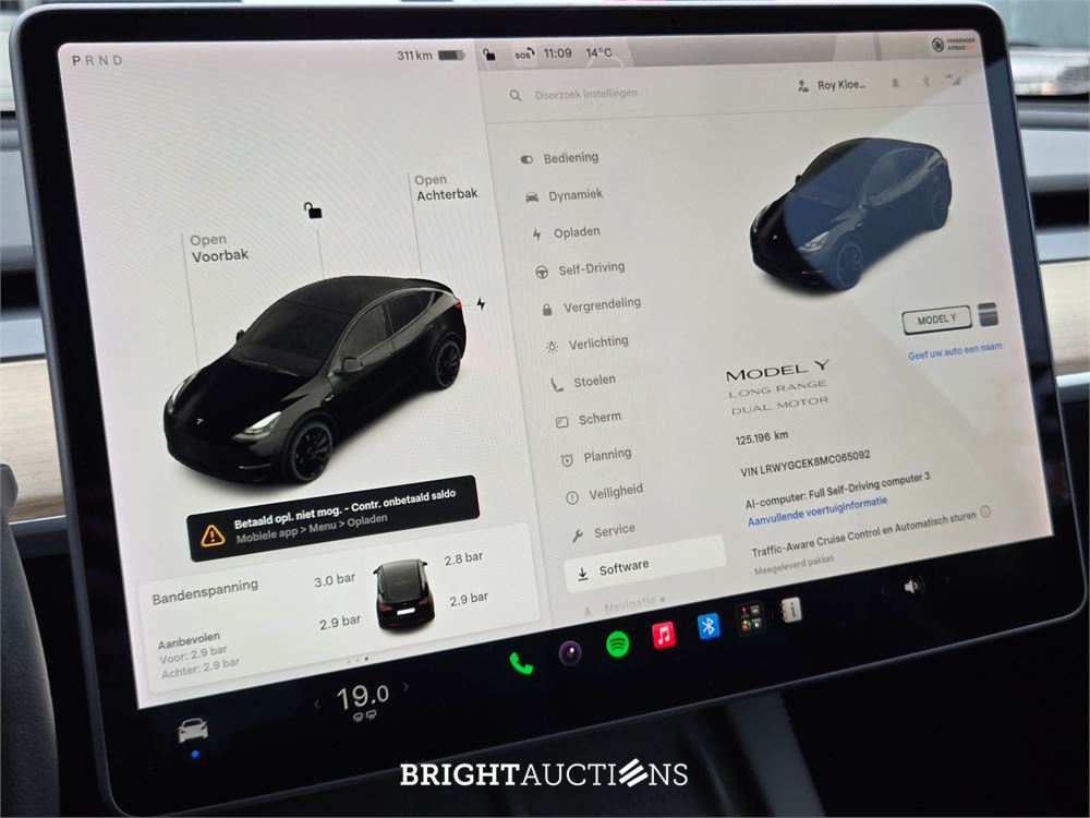 Tesla Model Y Long Range AWD 75 kWh 351pk 2021, R-745-PT