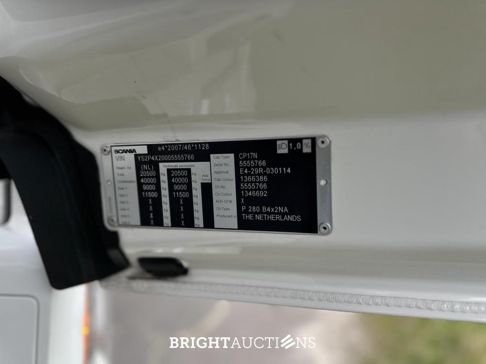 Scania P280 2019 280pk Vrachtwagen, 50-BNT-7