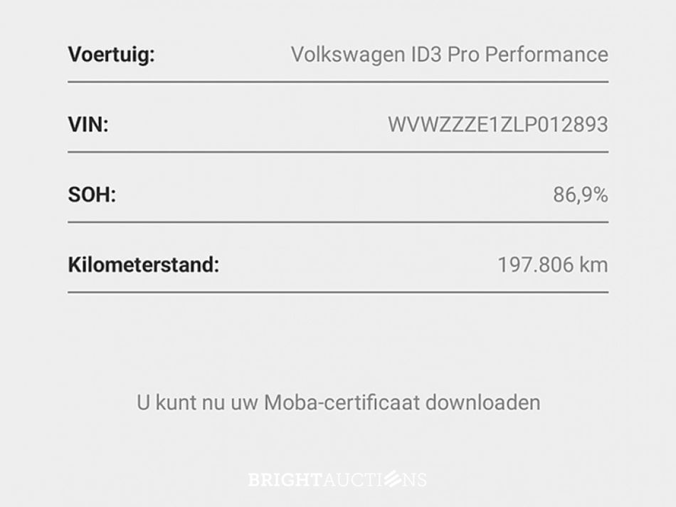 Volkswagen ID.3 First Athlon Edition 58 kWh 204pk 2020 (Origineel-NL), J-195-XK