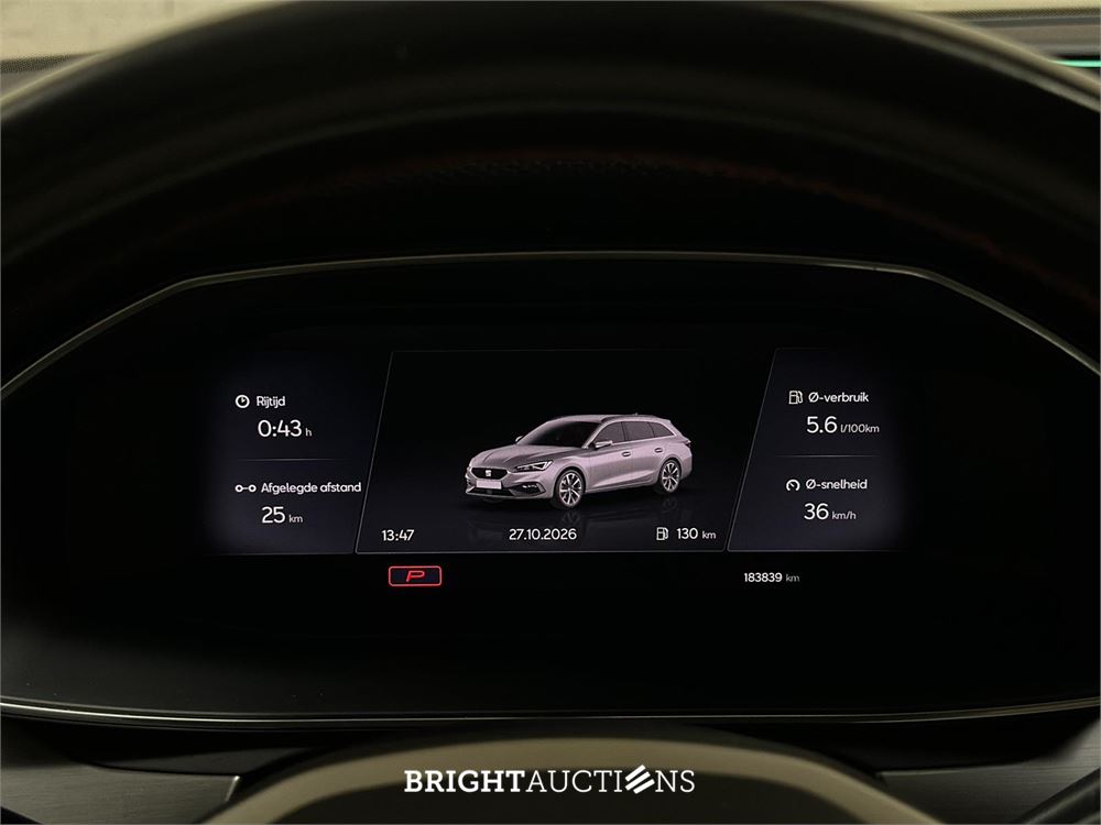 SEAT Leon Sportstourer 2.0 TDI FR Launch Edition 150pk 2020 (Origineel-NL + 1e eigenaar) Automaat, K-471-GB