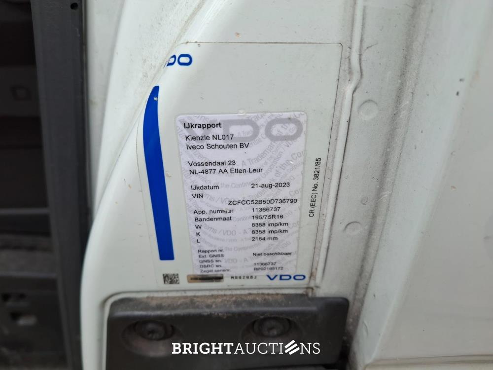 Iveco Daily 50C16 Koelwagen met laadklep 156 pk 2023, 13-BVT-1