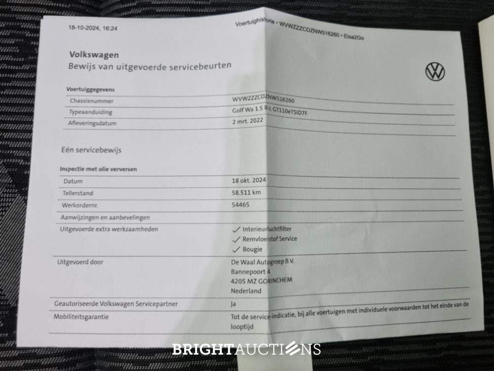 Volkswagen Golf Variant eTSI R-Line Business 1.5 150pk 2022, P-415-JJ