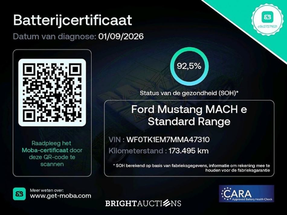 Ford Mustang Mach-E RWD 75 kWh 269pk 2021 (Origineel-NL), N-306-PF