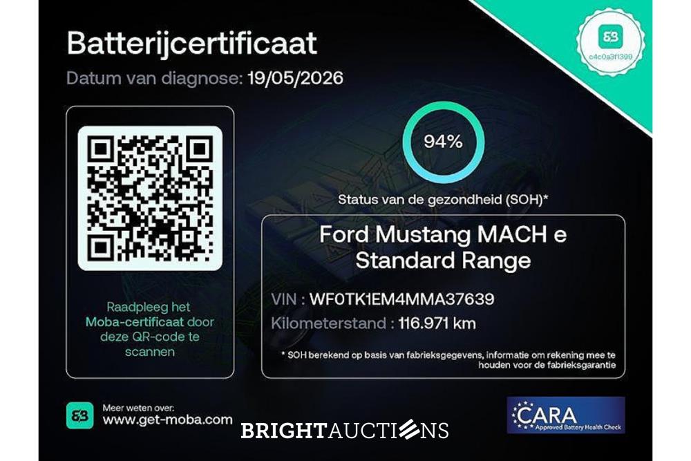 Ford Mustang RWD 75 kWh 2021 (Origineel-NL), N-352-BB