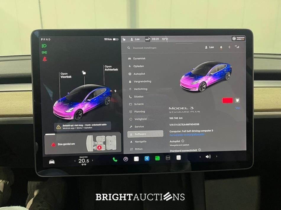 Tesla Model 3 Standard RWD Plus 60 kWh 238pk 2021 (Origineel-NL), K-915-VR