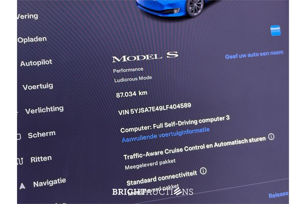 Tesla Model S Performance Ludicrous 2020 (Origineel-NL), J-620-LV