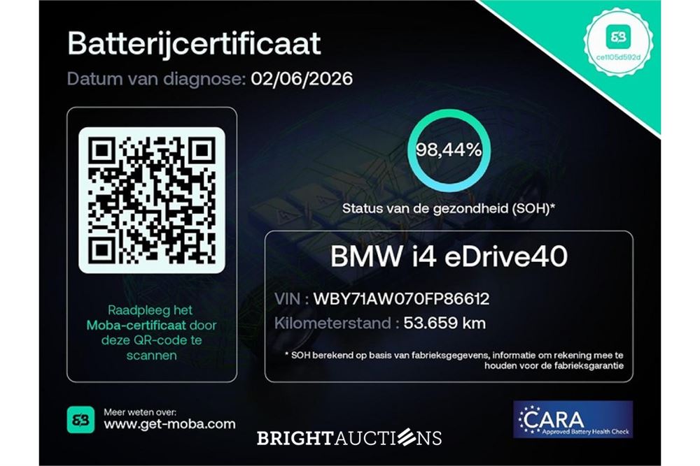 BMW i4 eDrive40 High Executive 84 kWh 2023 (Origineel-NL), T-695-BB