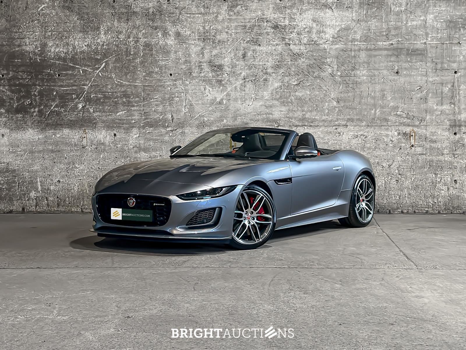 Jaguar F-Type P450 V8 AWD Cabriolet R-Dynamic 450pk 2021, JPV-11-P – kavel bij Bright Auctions, Netherlands