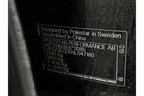 Polestar 2 Standard Range Single Motor 63 kWh 224pk 2021 (Origineel-NL), L-683-ZT