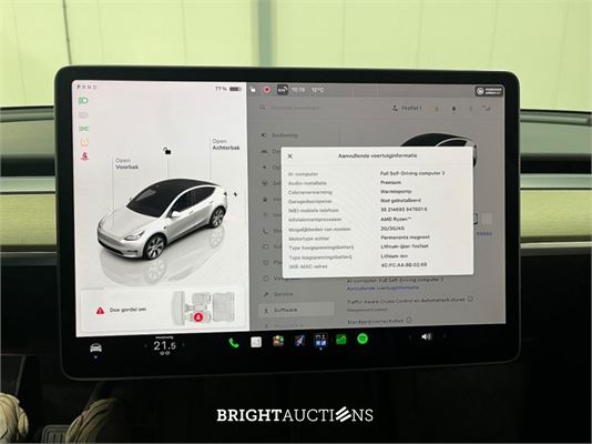 Tesla Model Y RWD 58 kWh 238pk 2022 (Origineel-NL), R-968-ZL