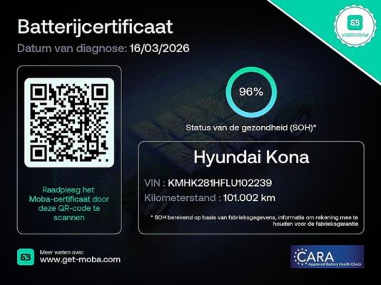 Hyundai Kona EV Comfort Smart 39 kWh 136pk 2020 (Origineel-NL), K-826-HF