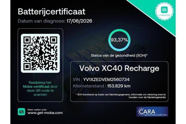 Volvo XC40 Recharge P8 R-Design AWD 408pk 2021 (Origineel-NL), L-682-DV