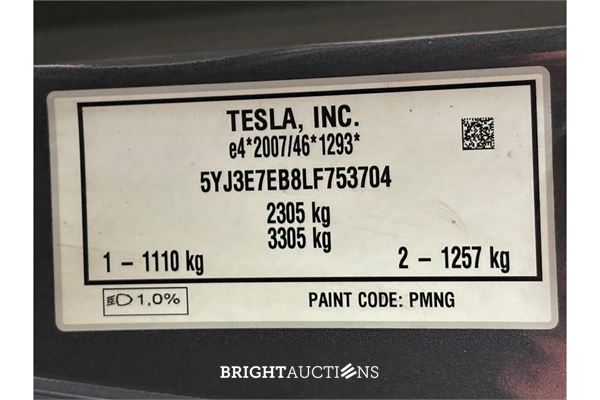 Tesla Model 3 Long Range AWD 75 kWh 2020 (Origineel-NL), J-946-HN