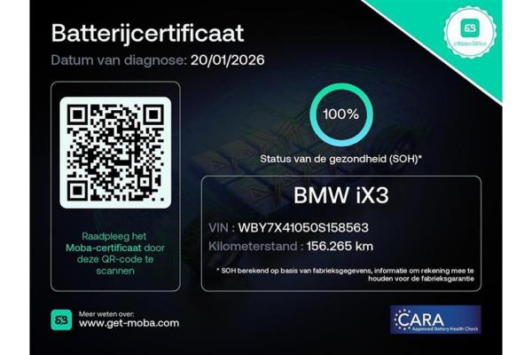 BMW iX3 High Executive 80 kWh 286pk 2021 (Origineel-NL), N-480-TS