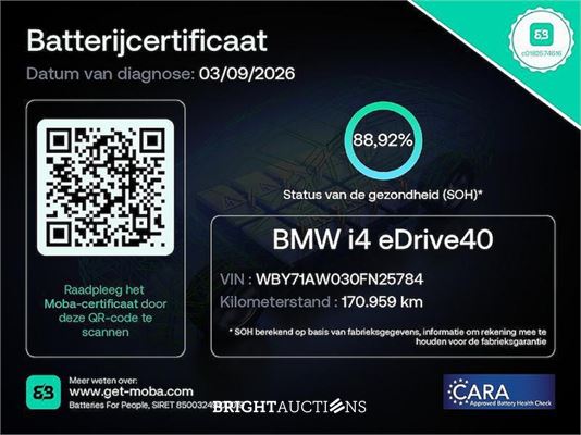 BMW i4 eDrive40 High Executive M-pakket 84 kWh 340pk 2022 (Origineel-NL), R-620-FS