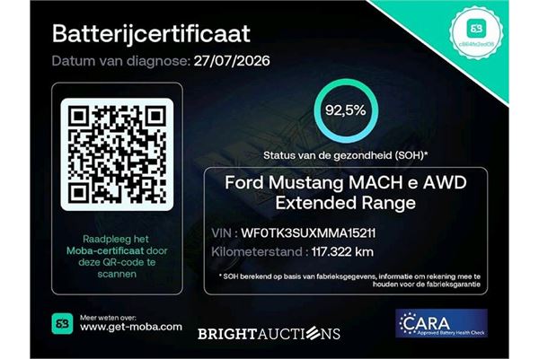 Ford Mustang Extended AWD 98 kWh 2021 (Origineel-NL), L-825-PD