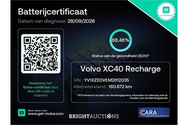 Volvo XC40 Recharge P8 R-Design AWD 2021 (Origineel-NL), L-520-XB
