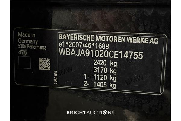 BMW 530e iPerformance eDrive Edition 296pk 2021 (Origineel-NL) 5-Serie, K-207-JG